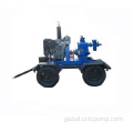 Diesel Engine Water Pump Trailer Self Priming Non-clogging Small Sewage Pump Factory